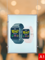 Тонкая световая панель А1 д/с (609 x 848мм) с блоком питания 1.5A, на тросах