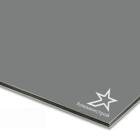 Алюминиевая композитная панель FR 4 мм (0.4) 1220х4000 серия Классик RAL 7037